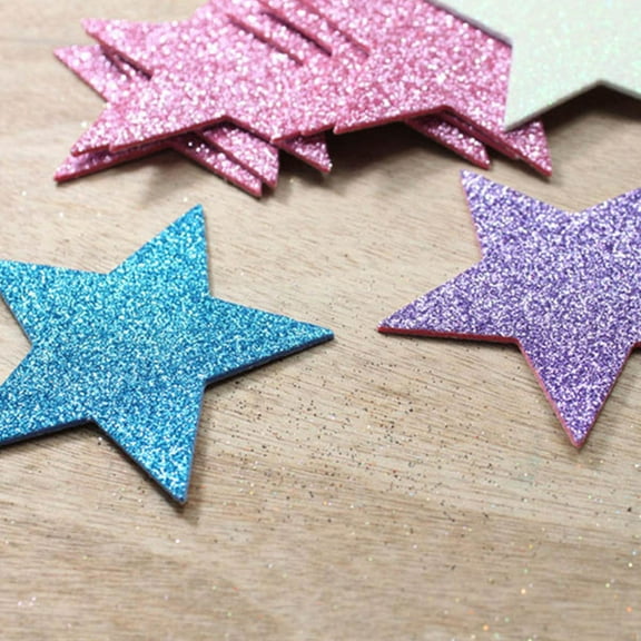 GOOHOCHY Assorted Color EVA Glitter Sheets for DIY Craft Projects 20pcs SelfAdhesive Easy to Use