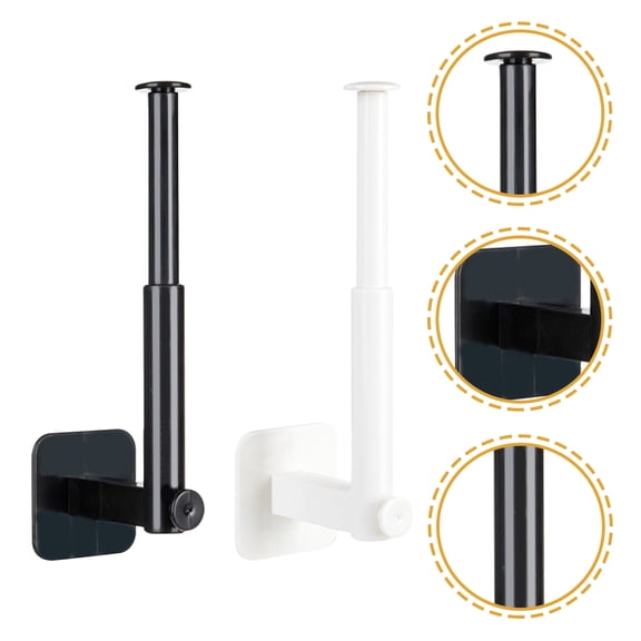 GOOHOCHY 2-Pack Assorted Color Plastic Wall-Mounted Coat Rack and Key Holder for Home Organization and Storage