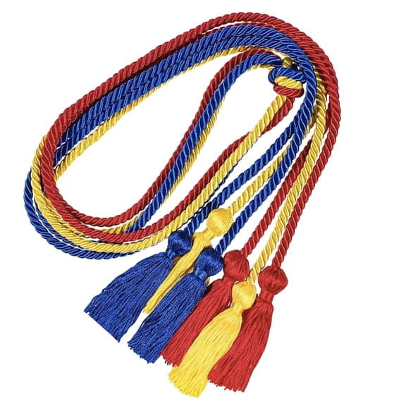 GOOHOCHY 6-Pack Graduation Tassels 170cm Assorted Colors Polyester for Caps Ceremony Party Decorations