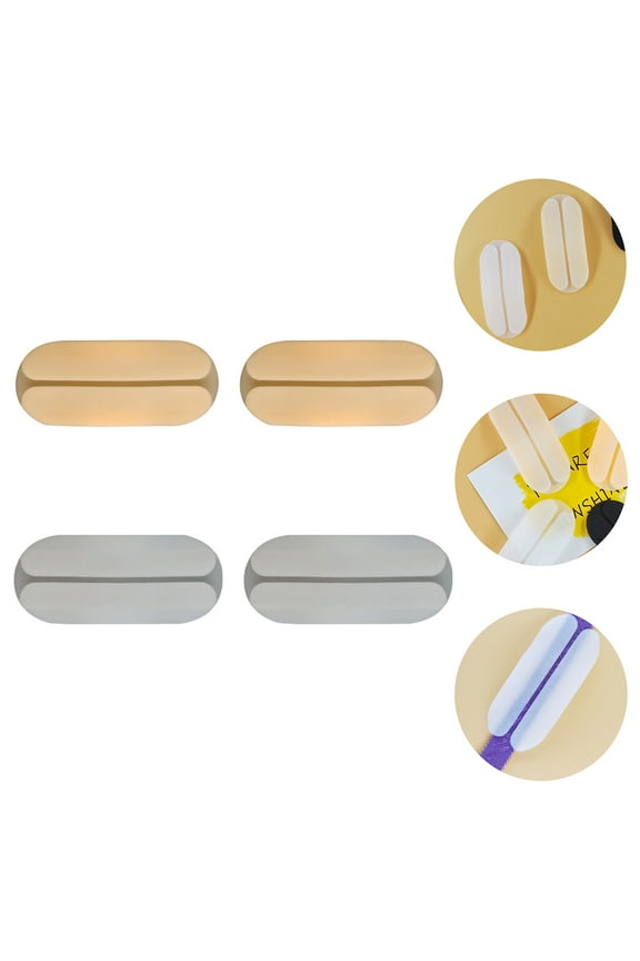 Pads White Comfortable Shoulder Protection 2 Pairs 3.54x1.57x0.20in