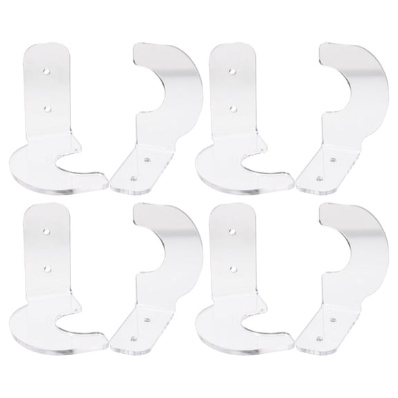 GOOHOCHY Wall Mount Baseball Bat Display Holder with Acrylic and Metal Stand, Ideal for Hockey Stick and Softball Bat Storage