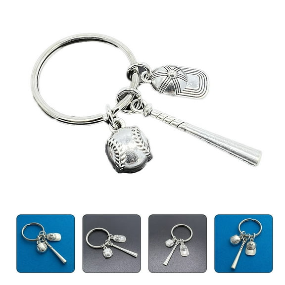 GOOHOCHY Metal Baseball Keychain Pendant, Sports Trainer , Baseball Fan Accessory, Key Charm