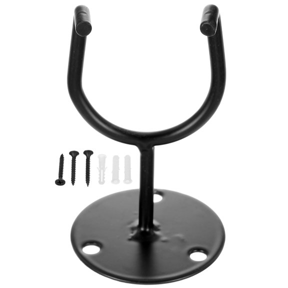 GOOHOCHY Black Baseball Wall Mount Display Stand for Baseballs and Bats Organizer Holder