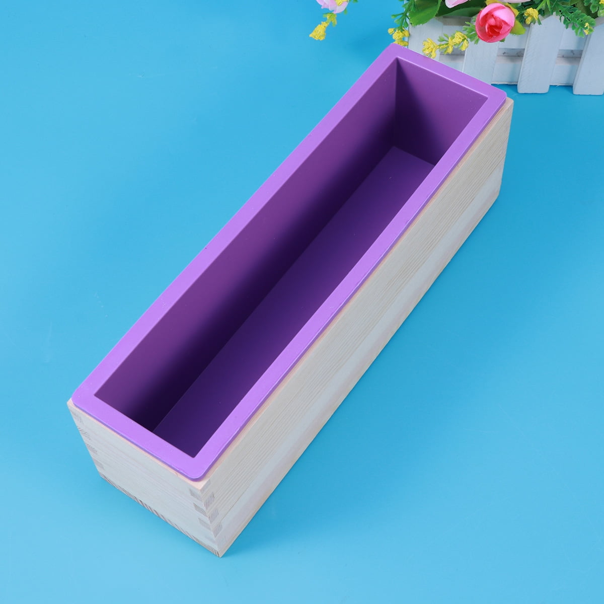 GOOHOCHY Bath Oval Soap Mold Soap Making Mold Size 2 Purple