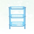 thumbnail image 1 of GETAJGHSD Adjustable 1Pcs Blue Plastic Cube Shelf for Kitchen and Bathroom Use, 1 of 8