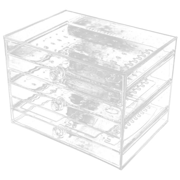 GOOHOCHY Bauble Storage Box Transparent Acrylic 1Pcs Rectangular Display for Jewelry Accessories