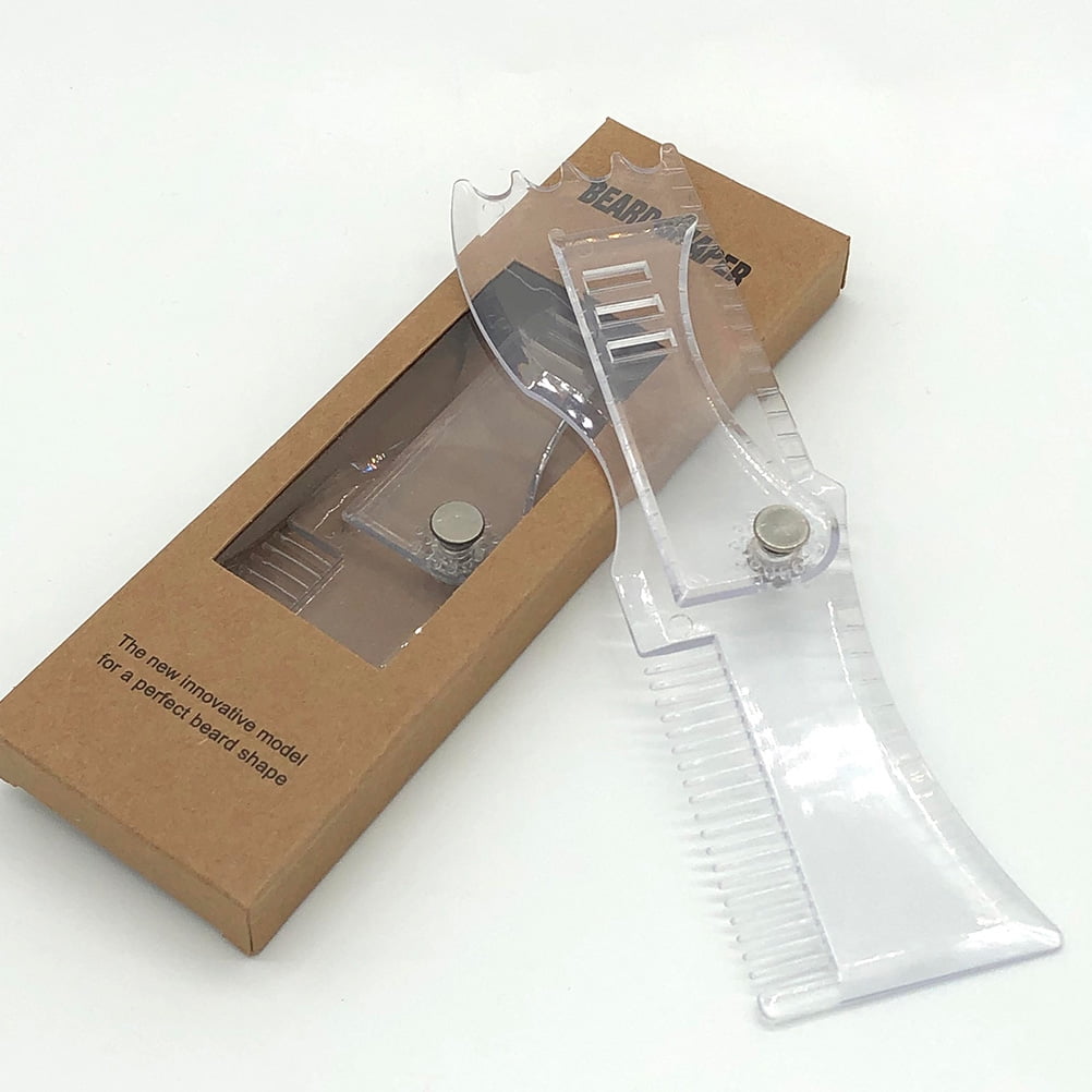 GOOHOCHY  Beard Guide Shaping Tool Styling Comb Molding Ruler Man