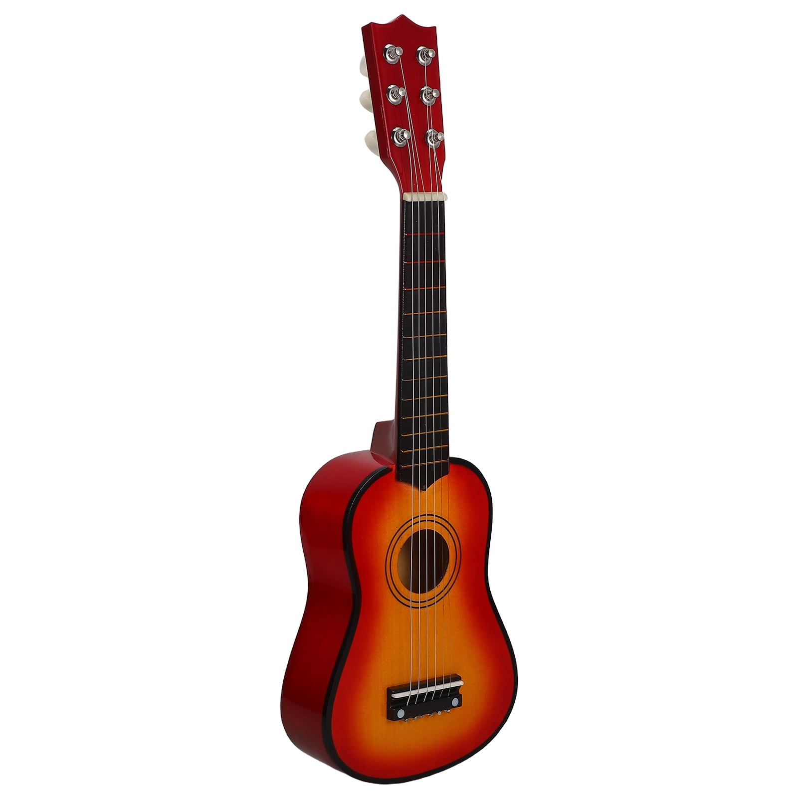 GOOHOCHY Beginner Folk Guitar 6String Acoustic Instrument with WearResistant Synthetic Material Comfortable to Hold 21 Inch