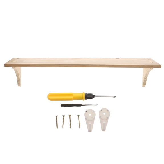 GOOHOCHY Beige Floating Wall Shelves for Storage Use Plastic Material Save Space Organize Small Items 1Pc