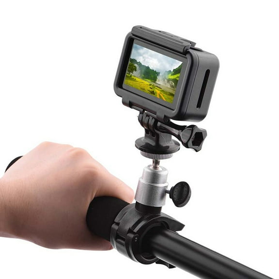 GOOHOCHY Bike Handlebar Camera Mount Action Camera Handlebar Mount 12X7X2.6CM Black