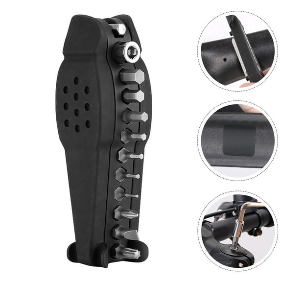 GOOHOCHY Bike Tire Repair Kit with Synthetic Material for Emergency Use Black Portable Combination Design 1 Set