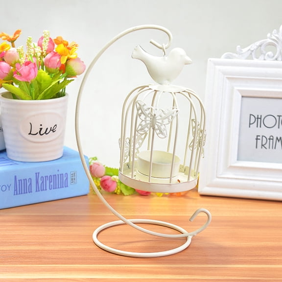 GOOHOCHY Bird Cage Wind Light European Candle Lantern Party Decoration