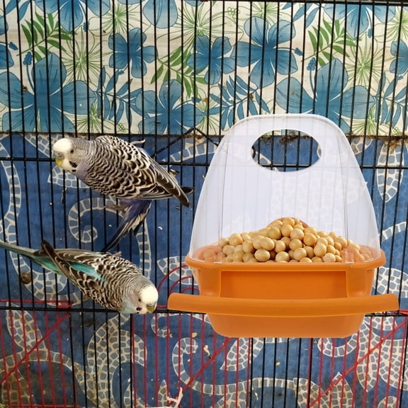 Mobutofu Hanging Bird Feeder Plastic Brown Parrots 1Pack 3.9X2.4X4.3In