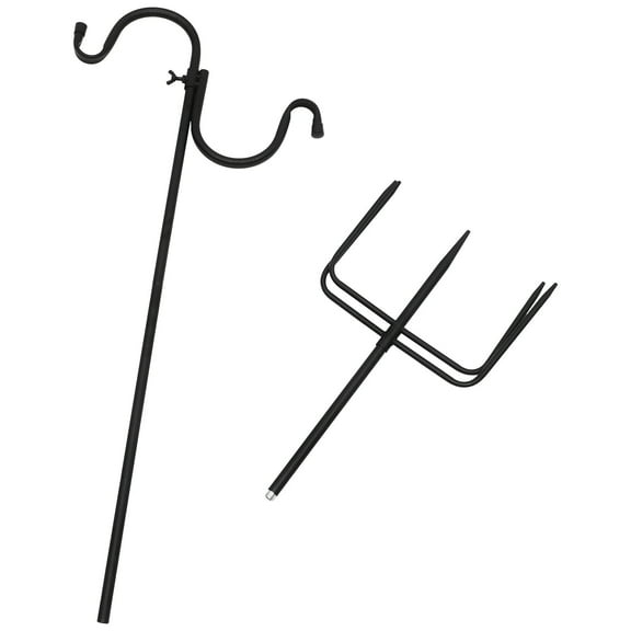 GOOHOCHY Bird Feeders outside Hanging Garden Lantern Hanger Vintage Shepherd Hook