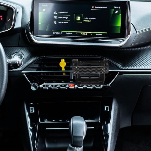 GOOHOCHY Black Car Cup Holder for Air Vent Multifunctional Drink Stand Made of Engineering Plastics Adjustable Angle Fits Most Cars and Trucks