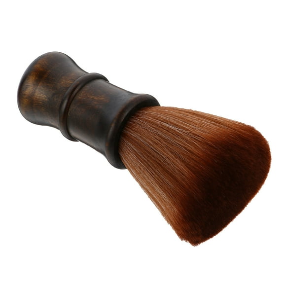 GOOHOCHY Black Hair Cutting Brush with Wooden Handle for Cleaning Use Soft and Comfortable HighDensity Fiber 7.8 inches