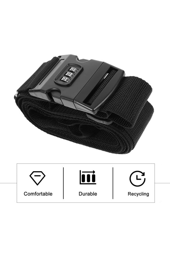 Travel Strap Suitcase Polypropylene 1Pack 161.13X1.97X0.79In
