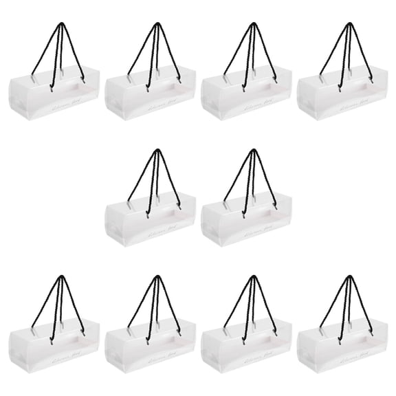 GOOHOCHY Black Plastic Cake Boxes for Storage Use Lightweight and Safe to Assemble Fits Standard Size Cake Roll