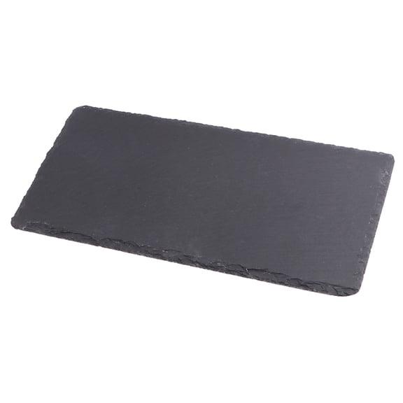 GOOHOCHY Black Porcelain Barbecue Serving Dish Elegant Tray for Outdoor Baking Use 12 x 8 Inches