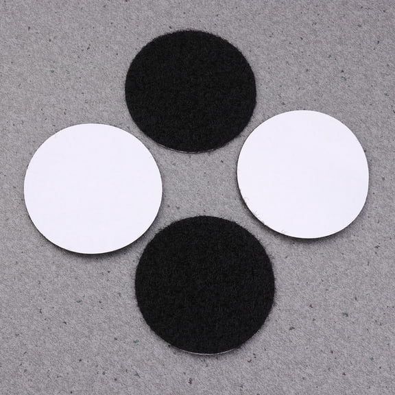 GOOHOCHY Black Reusable Hook and Tape Dots with Strong Adhesion, 20 Sets for Easy Sticking, Organizing and Multi- Use