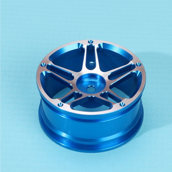 GOOHOCHY Blue Aluminum Alloy RC Car Wheel Hub Components Pack of 4 for On-Road .9 Inch