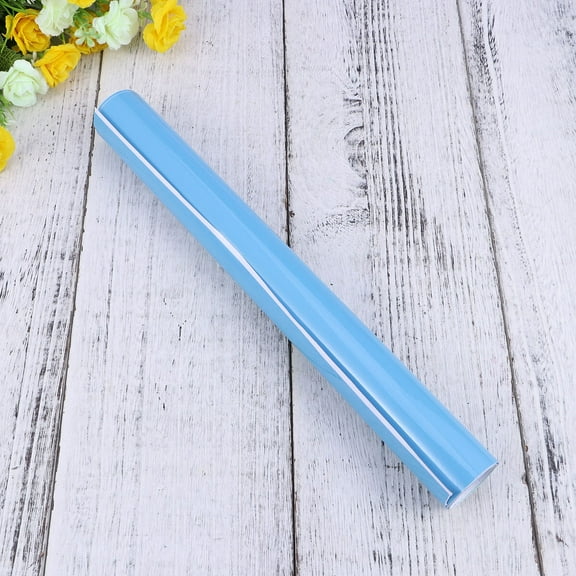 GOOHOCHY Blue Car Wrap Roll 1Pcs with Air Guiding Groove and No Foaming