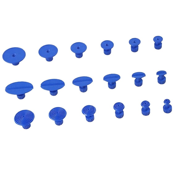 FUTUREORYY Small Car Dent Remover Puller Blue for Car Maintenance 18Pcs 1.6x16.7x1in