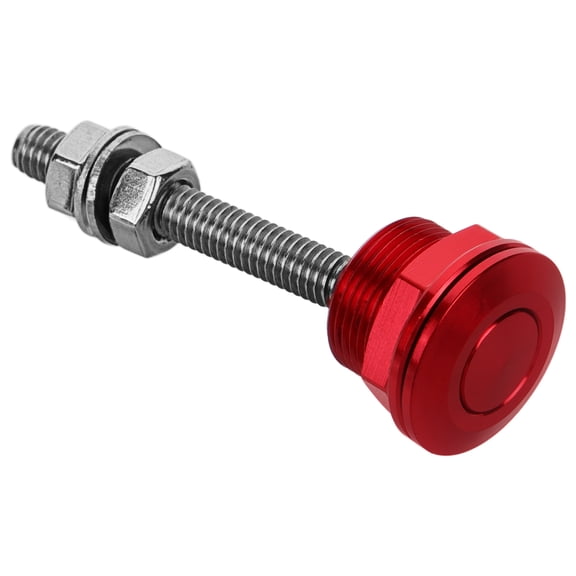 GOOHOCHY Car Hood Lock Aluminium Alloy Red 1Set Quick Release Latch
