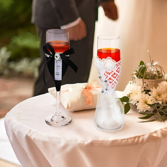 GOOHOCHY Bridal Shower Party Favors Wedding Worship Goblet Wine Glass Set Bridegroom
