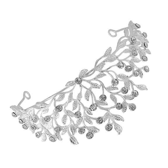 GOOHOCHY Bridal Wedding Hair Accessory 1Pcs Rhinestone Zinc Alloy Crown Headband Vintage Elegant