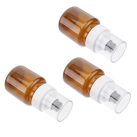 GOOHOCHY 80ml Brown Plastic Portable Pump Bottle for Storage, Sunlight , Travel-Friendly and Leak-Proof Design
