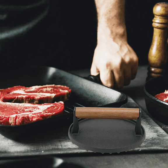 GOOHOCHY Burger Patty Maker Cutlet Press Hamburger Meat Tenderizing Tool Black