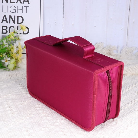 GOOHOCHY CD DVD Storage Case Pouch, Wear-Resistant Disc Organizer for Compact Disc