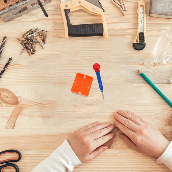 GOOHOCHY Cabinet for Furniture Hinges Hidden Hinge Template Door Locator 7X6.2X1.5CM Blue