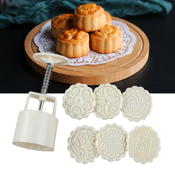 GOOHOCHY Moon Cake Decorating Kit with Molds for Homemade Baking Set