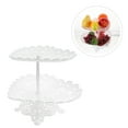 thumbnail image 1 of FUTUREORYY Dessert Tray Snacks Display Stand White Pp 1Pcs 11.2X9.9X8.7In, 1 of 7