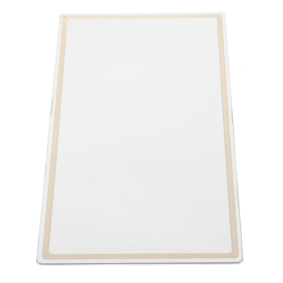 FUTUREORYY Mirror for Car Visor White Stainless Steel Rearview 1Pcs 5.9*3.1*0.04in