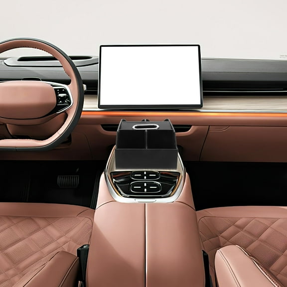 GOOHOCHY Car Center Console Armrest Storage Box Organizer Car Storage Organizer Between Seats Armrest Storage Box Automotive Organizer