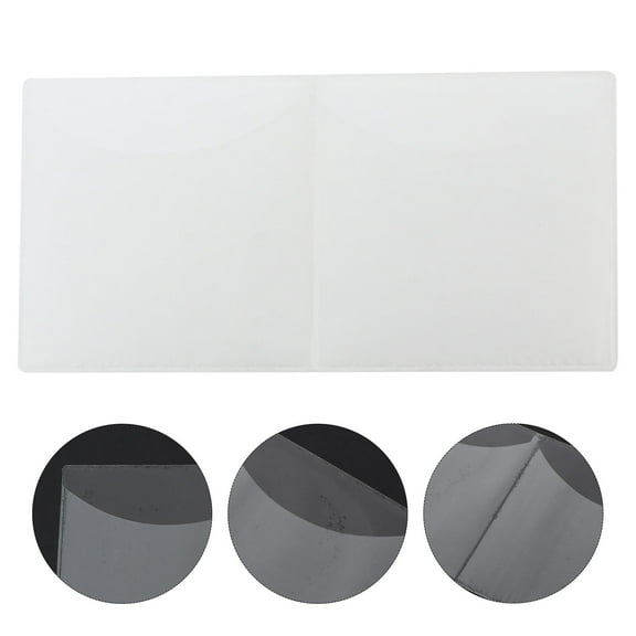 GOOHOCHY Car Parking Permit Holder for Windscreen Made of Durable PVC White Color Fits Tickets and Notes Safely 10 Pieces