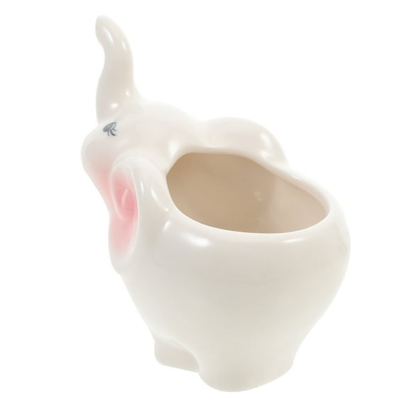 GOOHOCHY Cartoon Elephant Design Ceramic Succulent Bowl for Plants Holding 6856105