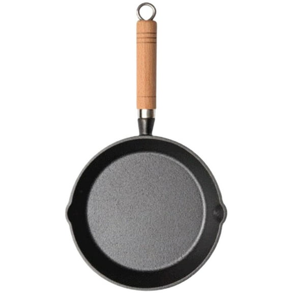 GOOHOCHY Cast Iron Small Frying Pan with Lid, Nonstick Oil Frying Skillet and Cooking Griddle