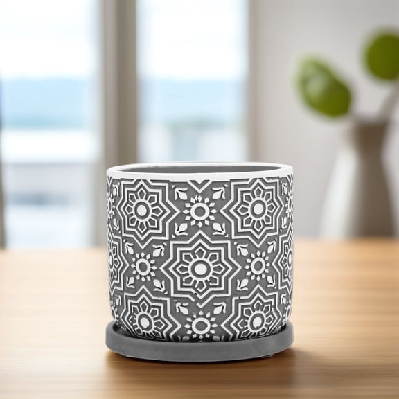 GOOHOCHY  Cement Flower Pot Square Outdoor Company Flowerpot