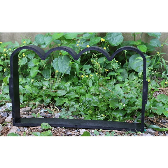 GOOHOCHY  Cement Forming Mold Decorative Garden Fence Handmade Molding Black