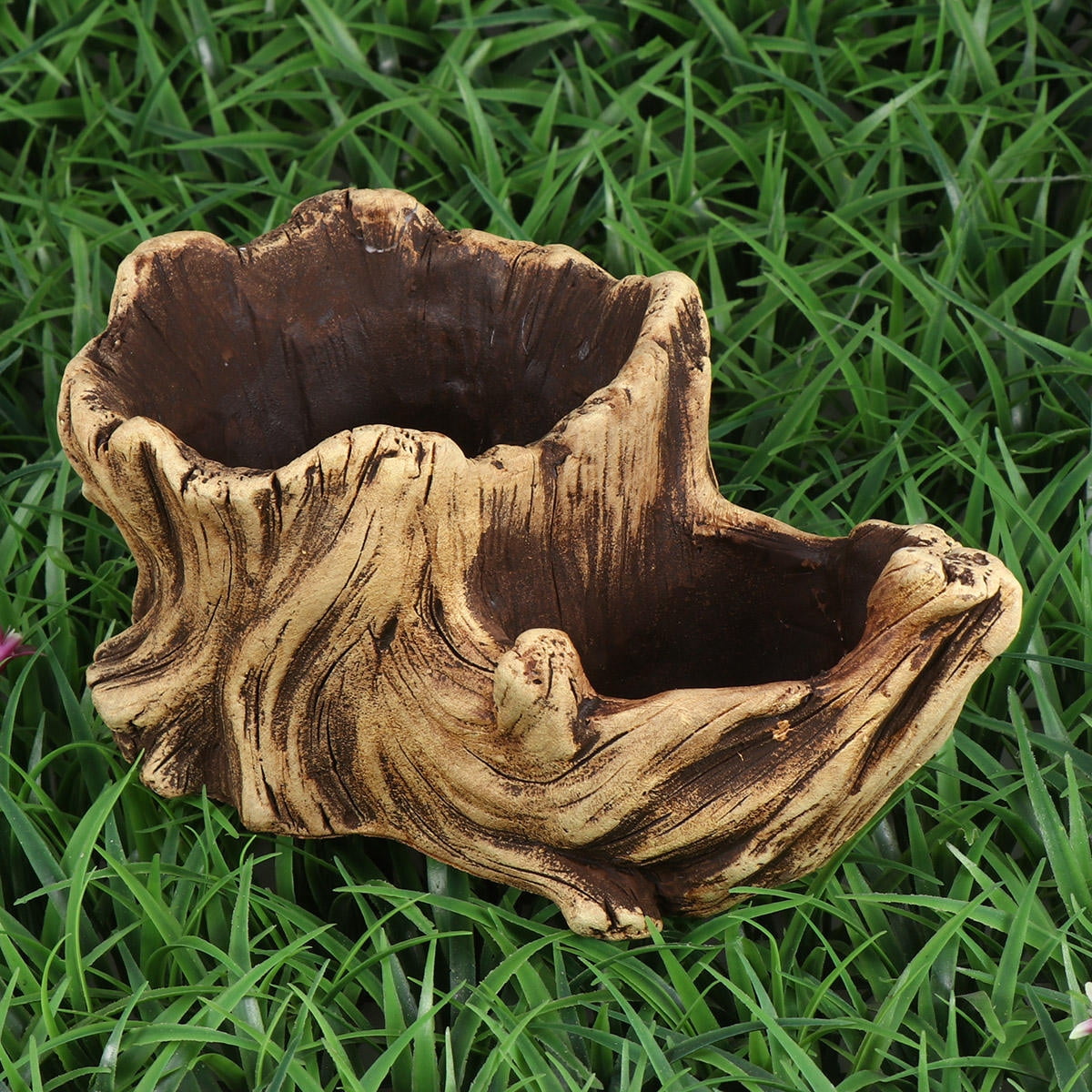 FUTUREORYY Decorative Flower Planter Pot Cement Yellow 1Pcs for Gardening Props