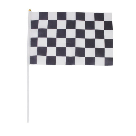GOOHOCHY Chequered Banner Waving Flags for Car Racing and Football Games 30x20cm 11.8x7.9inch