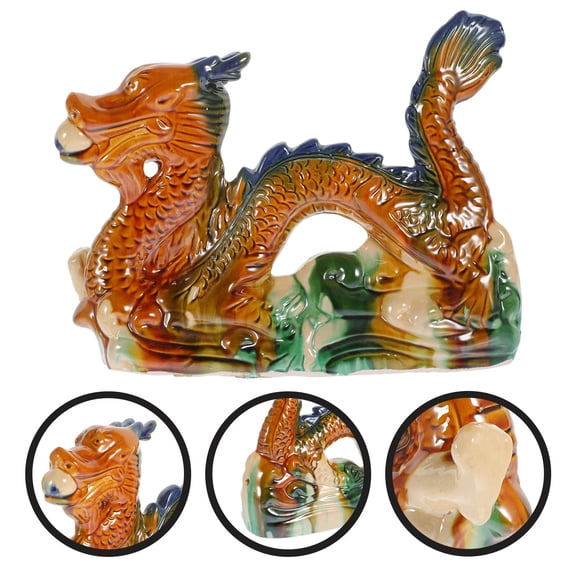GOOHOCHY Stylish Dragon Statue Ornament for Office and Home Decor, Animal Figurine Decoration, Unique Dragon Design