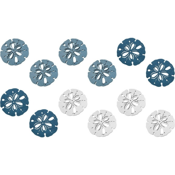 ADDHAT Nautical Craft Embellishments Assorted Color 12Pcs 6X5Cm