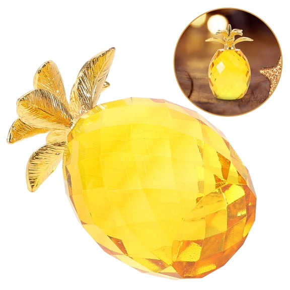 Mobutofu Pineapple Fruit Model for Micro Landscape and Desk Decor