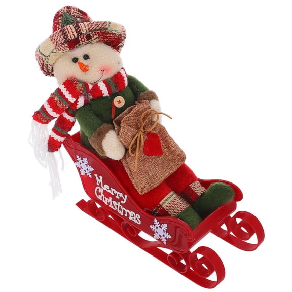 GOOHOCHY Christmas Sled Decoration Frosty Decorations Elder