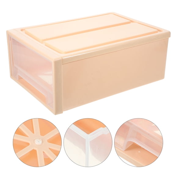 GOOHOCHY Shoe Storage Bin Pink 1Pcs 12x8.6x4.6in